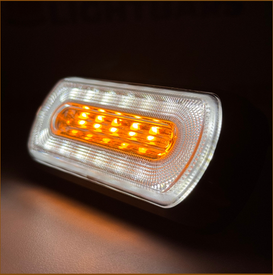 Amber R65 LED Strobe With Halo Function