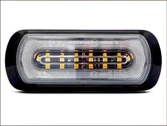 Amber R65 LED Strobe With Halo Function